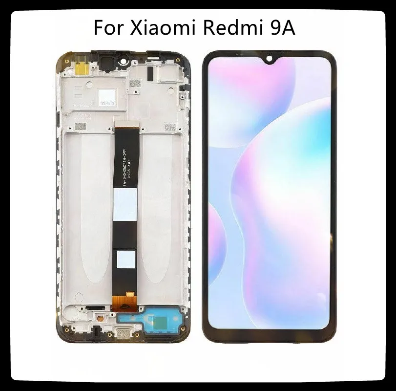 Pantalla t&aacute;ctil LCD Original de 6,53 "para Xiaomi Redmi 9A, digitalizador para Redmi 9C, piezas de repuesto LCD con marco-1