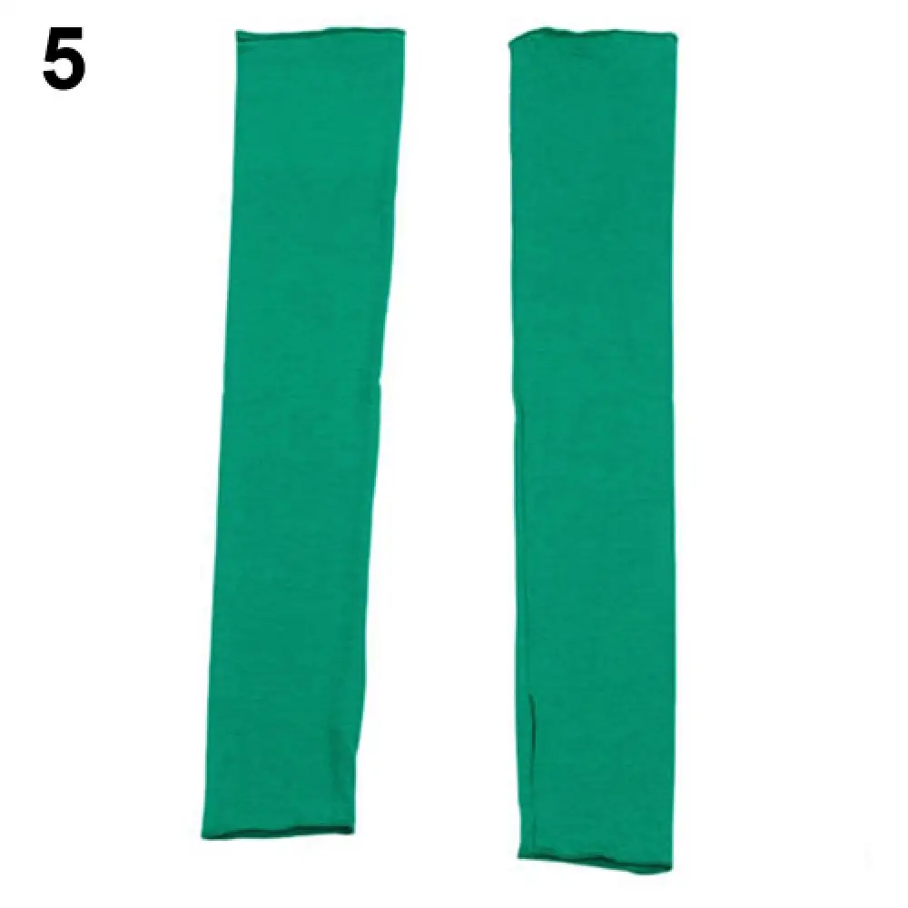 

70% Hot Sell Lady Fashion UV Sun Protections Arm Warmer Long Fingerless Cotton Gloves Sleeves