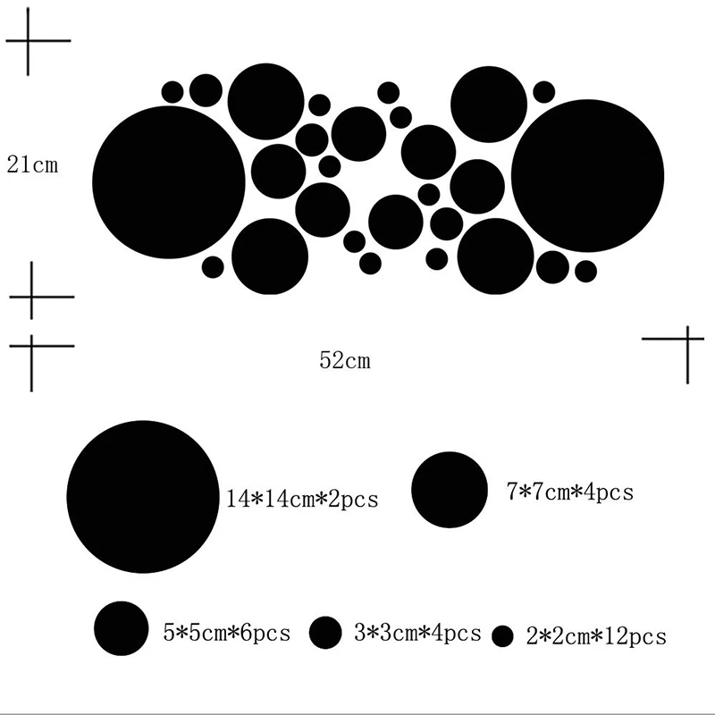 28 шт 3D зеркальная поверхность наклейки на стену декоративные для дома