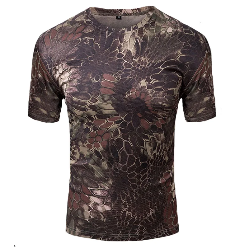 Высококачественная камуфляжная футболка ACU CP быстросохнущая армейская
