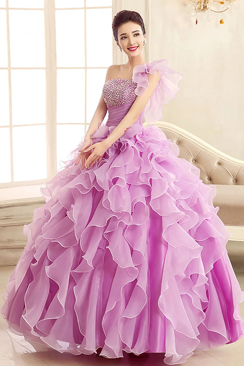 Шикарные блестящие платья Quinceanera на одно плечо модель 2019 года для отладки с