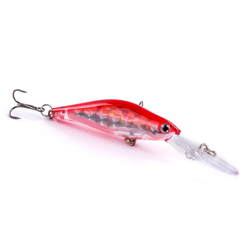 

1 Pcs Big Minnow 8g/10cm Wobblers Fishing Lures Deep Diving Artificial Hard Bait Trolling Boat Sea Fishing Bass Pike Lure