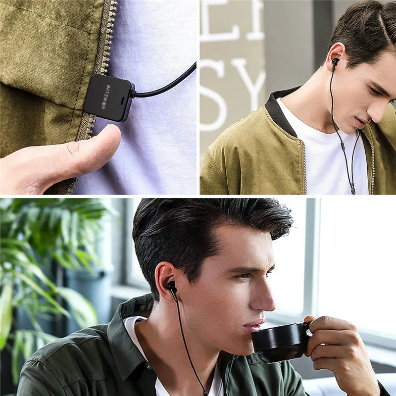 BlitzWolf ANC, беспроводные bluetooth наушники, наушники-вкладыши, гарнитура, активное шумоподавление, Hi-Fi стерео наушники, микрофон для телефона