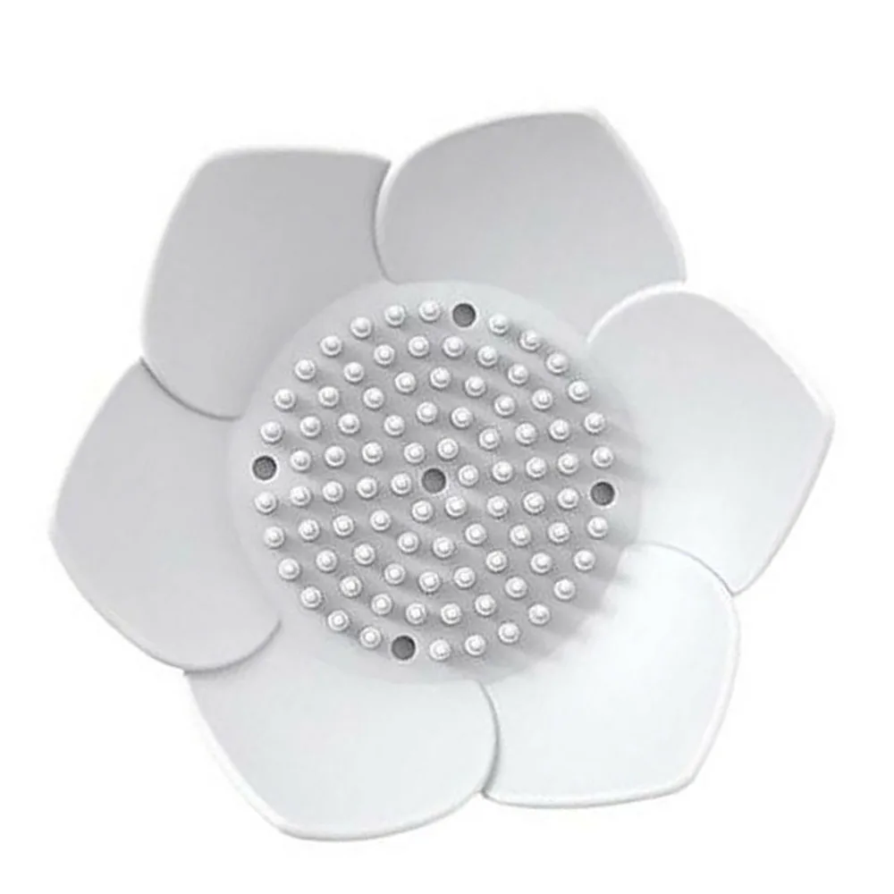 

Silicone Bathroom Soap Dish Storage Holder Flower Shape Soap Dishes Box Storage Plate Bathroom Hardware