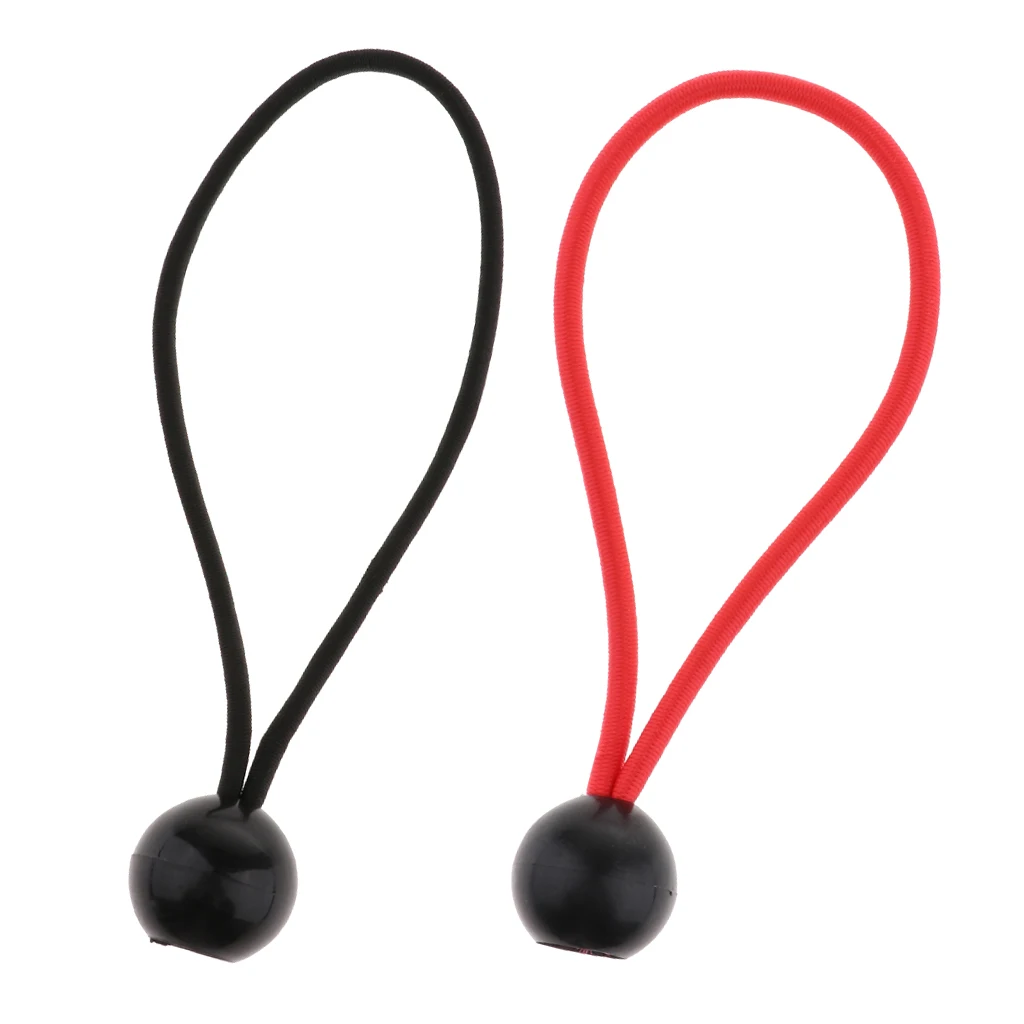 

2 шт. 5,5 дюймов Тяжелая Рабочая шаровая банджи парусиной галстук вниз шнур шарик для фотографии головки фиксированные Аксессуары, черный + кр...