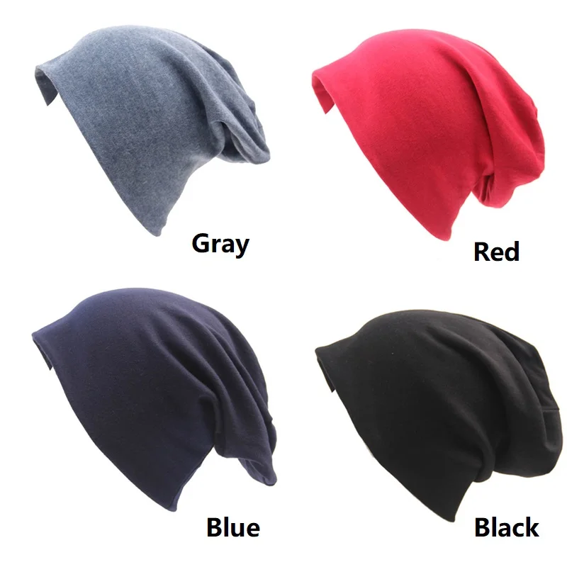 Одноцветная шапка унисекс для мужчин и женщин Skullies Beanies Вязаная хлопковая