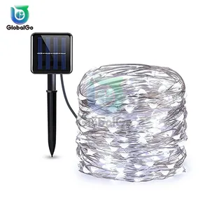 Водонепроницаемая светодиодная гирлянда на солнечной батарее, уличная Праздничная Рождественская лента для украшения вечеринки, свадьбы, лампа на солнечных батареях, 100 светодиодов