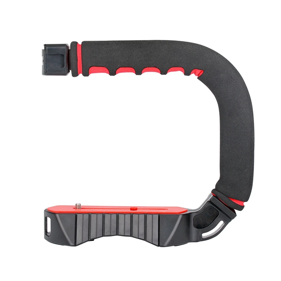 Ulanzi U-Grip Pro мини ручка стабилизатор с тройным холодным башмаком камера смартфон видео Портативный шарнирный держатель для DSLR Mobile