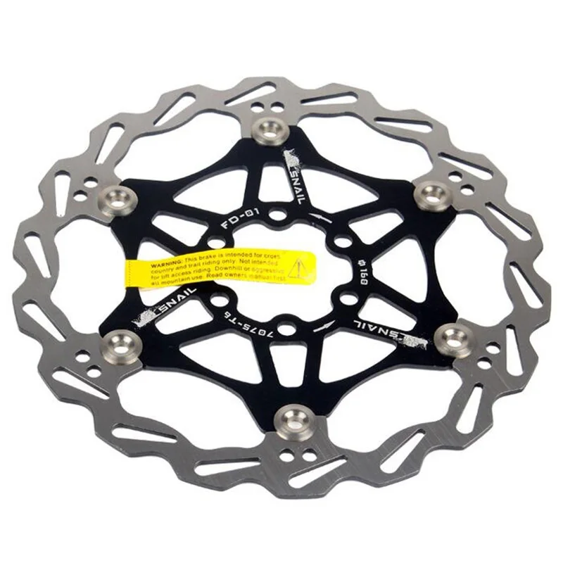 160mm black Велосипедный Дисковый Тормоз MTB DH тормозной поплавок плавающие дисковые роторы 160 мм 180 мм гидравлические тормозные колодки поплавок роторы Запчасти для велосипеда новые - Цвет: 160mm black