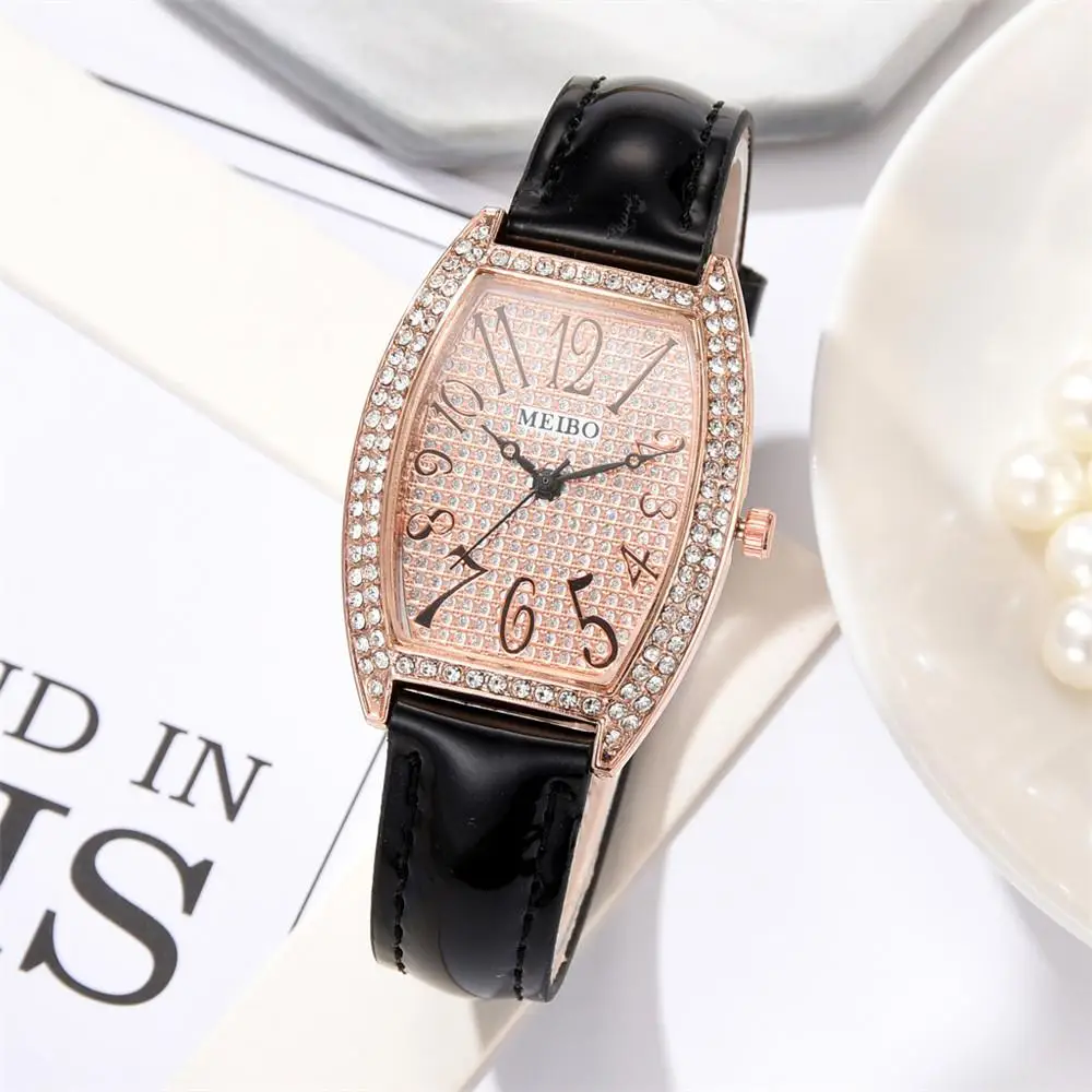 

Gypsophila Rectangle Women Retro Watches Simple Analog Quartz Wristwatches Women'S Fashion Casual Leather Watch Relogio Femenino