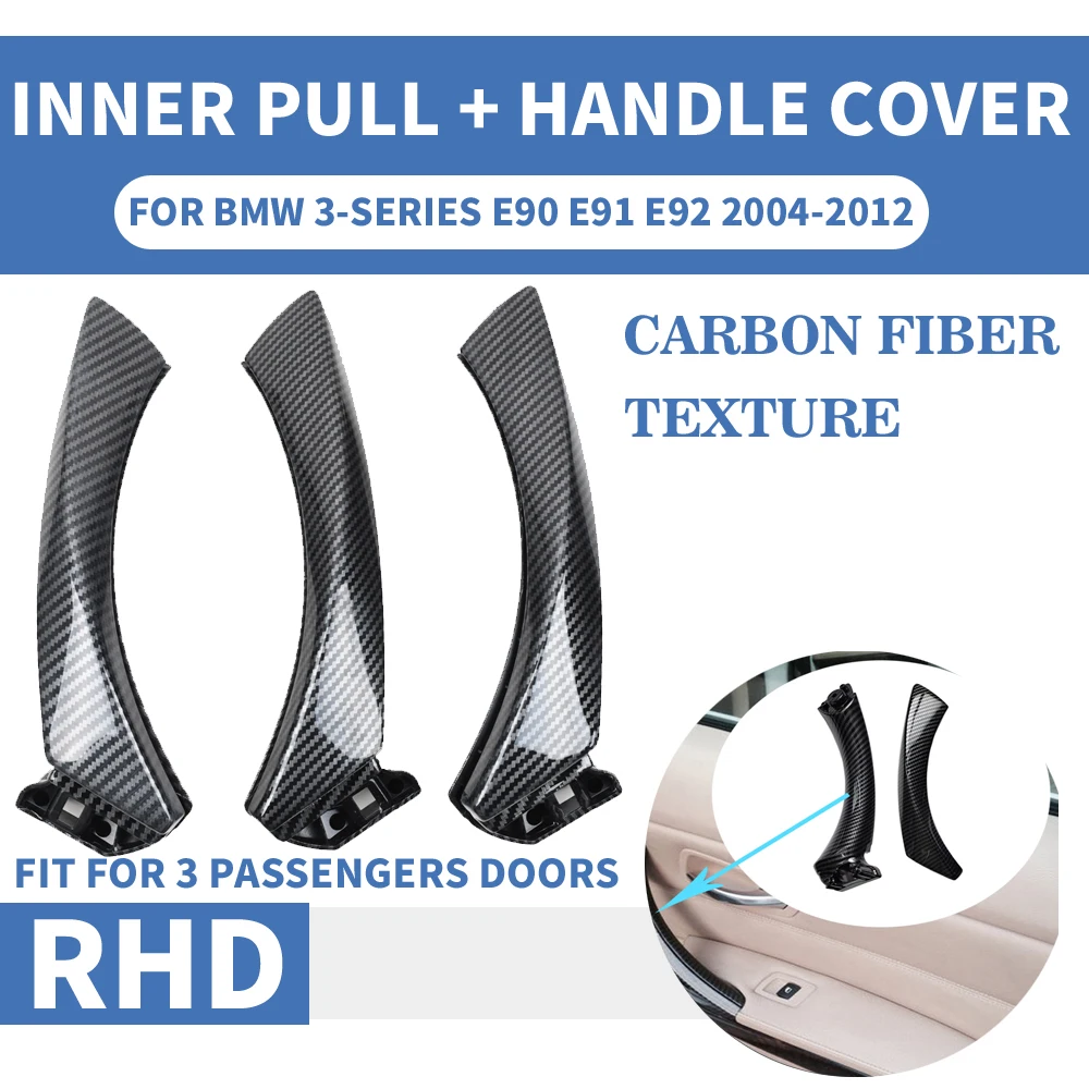 6 шт./компл. RHD правый руль LHD из углеродного волокна Автомобильная внутренняя