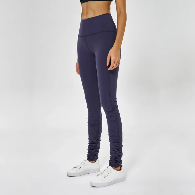 Oyoo обнаженные штаны для йоги с высокой талией и карманами леггинсы тренировок