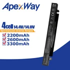 Apexway A41-X550 A41-X550A 4 cell Аккумулятор для ноутбука ASUS R510C X450 X450C X452C X550 X550A X550C X550CC X550L X550V