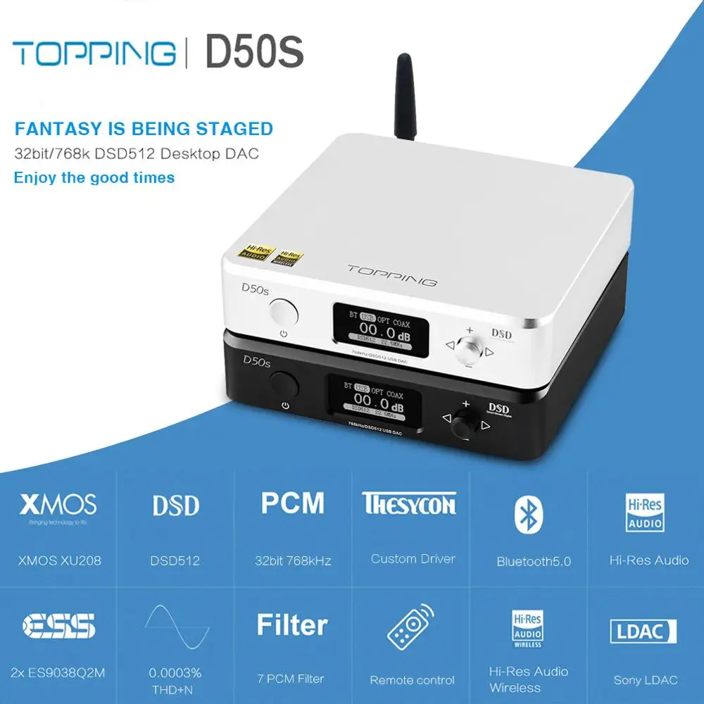 Hi Fi Usb Cap Topping D50s Es9038q2m Xmos Xu208 Bluetooth Dekoder Amp Dsd Opticheskij Koaksialnyj Vhod 32 Bit 768 Kgc Audio Usilitel Cifro Analogovye Preobrazovateli Cap Aliekspress