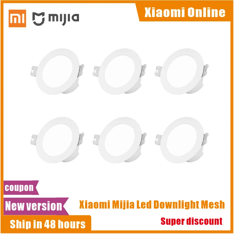 

2020 Xiaomi Mijia Smart Led Downlight Bluetooth Mesh Version Controlled For Voice Smart Remote Control Adjust Color temperature