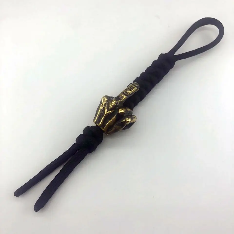 EDC инструменты латунный нож латунные пальцевые бусы на шнурок Паракорд