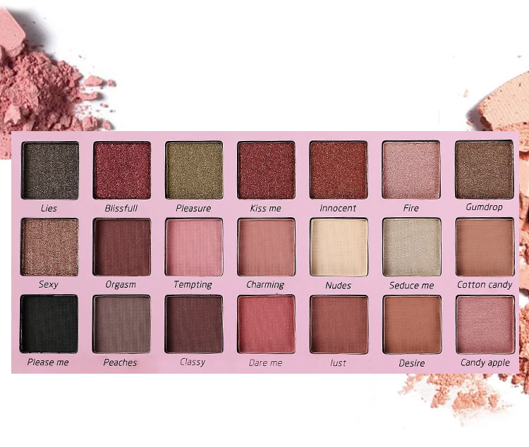 21 цвет мерцающие матовые тени для век Макияж Блеск Тени Палитра