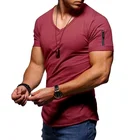 2021 Модная брендовая трендовая Приталенная футболка с коротким рукавом мужская футболка на молнии мужская футболка с V-образным вырезом хлопковая Футболка Большой размер 5XL