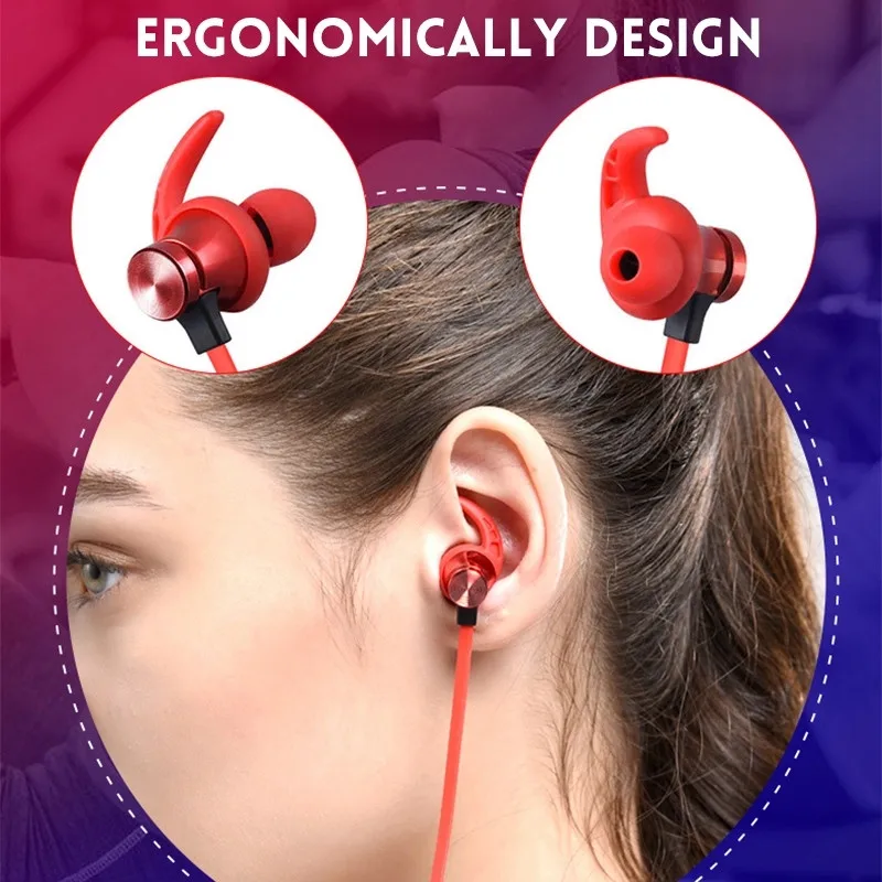 Беспроводные наушники XT22 Bluetooth с магнитной поддержкой TF SD карты стерео бас