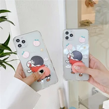 For iPhone 11 12 Pro Mini Case Funny Anime Cartoons Full Protection Soft Cover For iPhone X XR 11 XS Max 7 8 Plus SE2 Phone Case