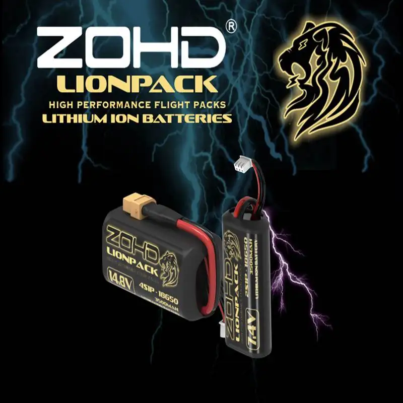 Горячая Распродажа 2 шт. LIONPACK ZOHD 7 4 В 2S1P 3500 мАч 18650 литий-ионный аккумулятор для