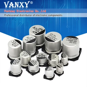 10 шт., алюминиевый электролитический конденсатор 16 В 1000 мкФ 10*10 мм SMD, 16 в 100 мкФ 10 мкФ Ф 22 мкФ 33 мкФ 47 мкмкФ 220 мкФ 330 мкФ 470 мкФ