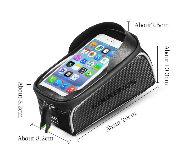 Велосипедная сумка водонепроницаемая Велосумка для сенсорных экранов с верхней