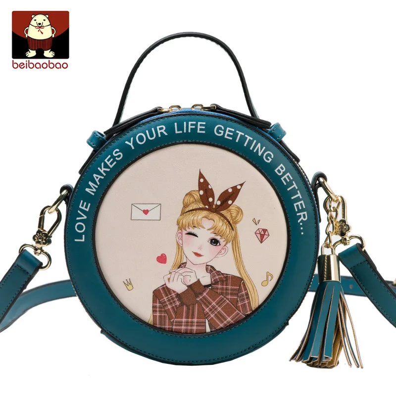 

North bag new 2020 online celebrity fashion small round bag girl cute portable messenger bag shoulder bag designer bags