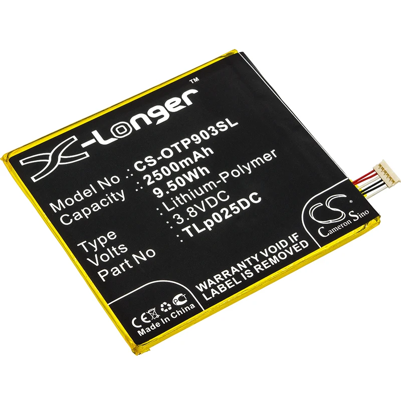 Cameron Sino 2500mAh Battery For Alcatel One Touch Pixi 4 6.0 3G OT-8050D OT-9001A OT-9001X | Электроника