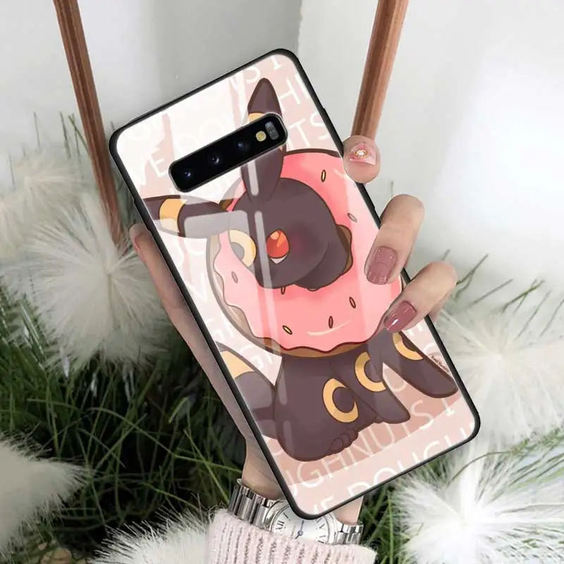 03 Чехол из закаленного стекла с рисунком eevee для samsung Galaxy S10 S10e S9 S8 Note9 Note 10 Plus 5G A50 A30 края из ТПУ - Цвет: 03