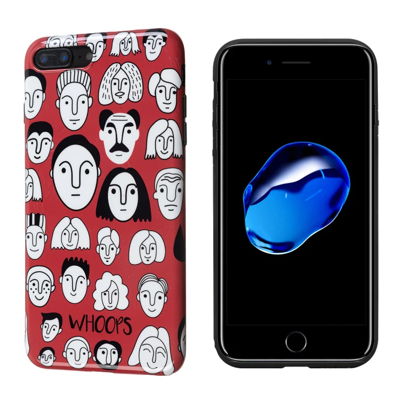 Глянцевый IMD Мягкий силиконовый чехол для iPhone 6 6S 7 8 Plus X XS Max 11 Pro с милым мультяшным
