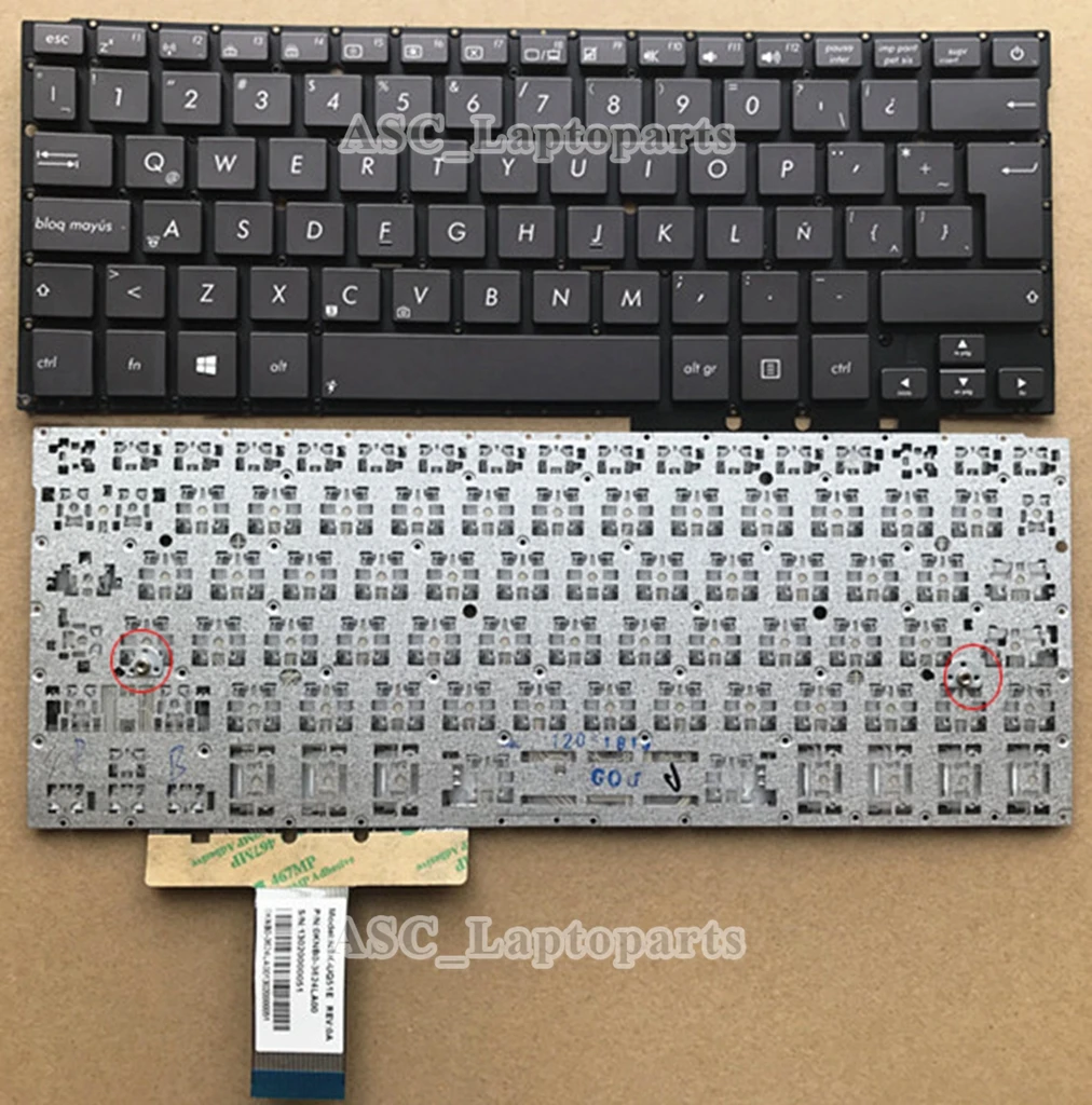 

Новая клавиатура с испанской раскладкой для ASUS UX31 UX31A BX31A UX31LA BX31LA UX31E кофе/коричневый, без рамки