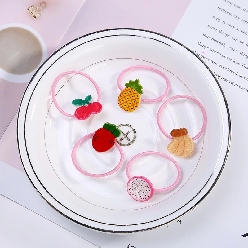 Новинка мультяшный стиль веревка для волос девочек детские резиновые ленты 3 5 см