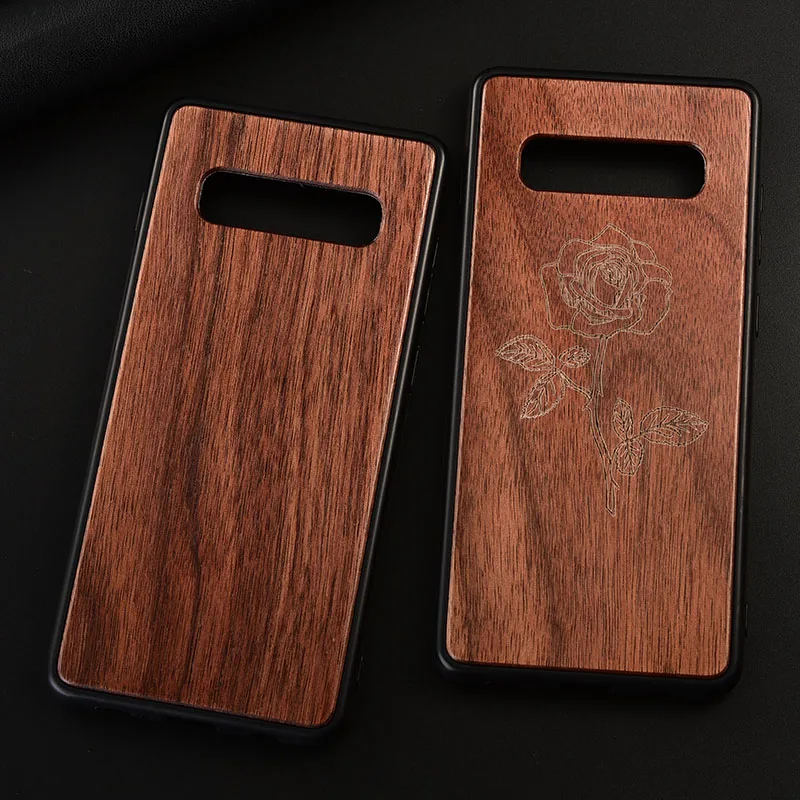 Чехол для samsung Galaxy S10 Plus тонкая деревянная задняя крышка ТПУ чехол на бампер для samsung S10 телефонные чехлы
