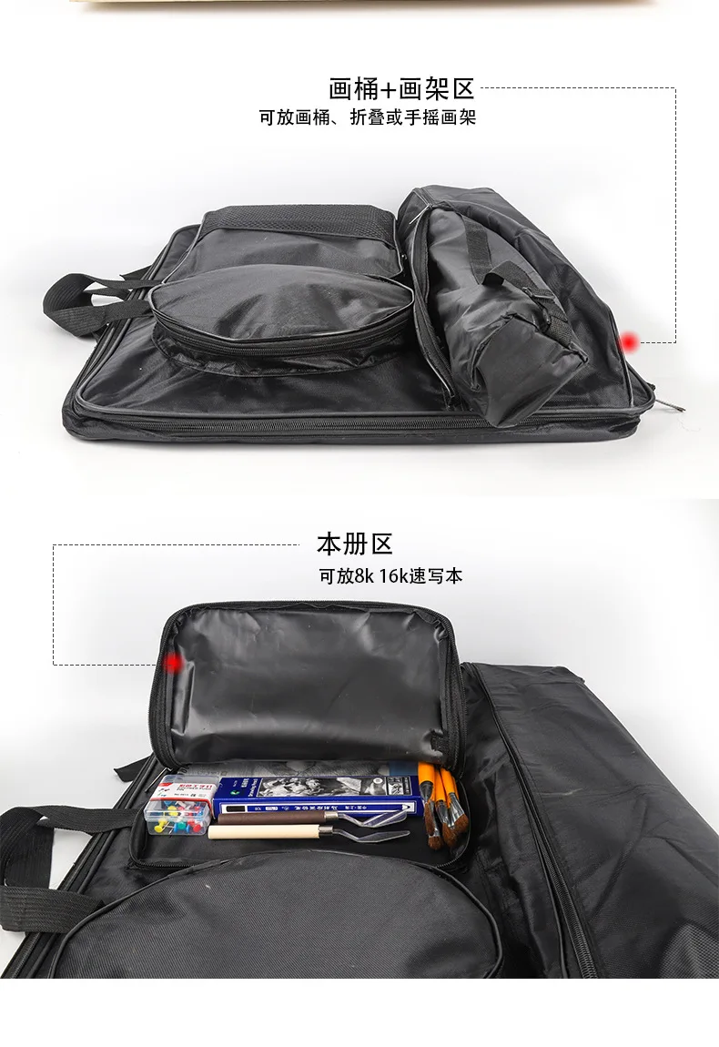 Ceny Ginflash Duża Torba Artystyczna Tablica Do Pisania Zestaw Malarski Torba Podróżna Do Szkicowania Narzędzi Obraz Na Płótnie