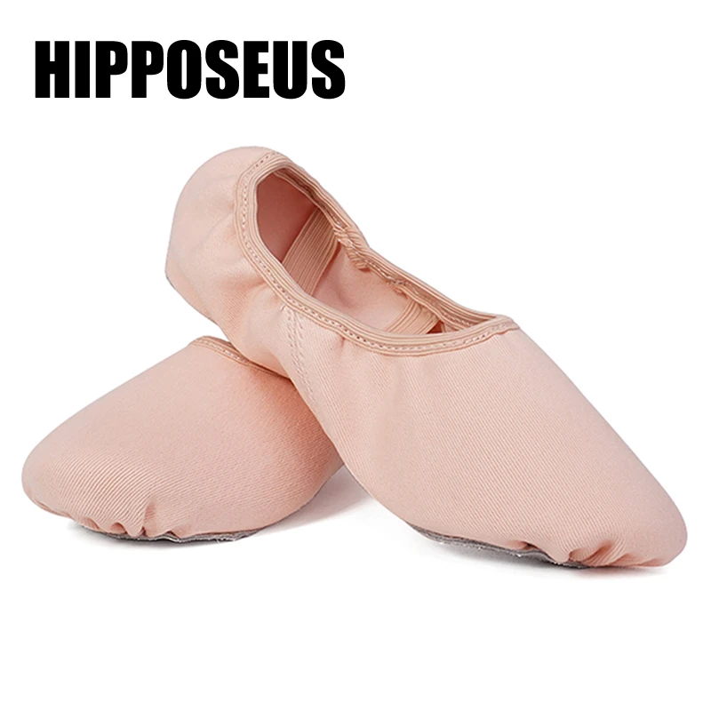 

Балетные танцевальные туфли для девочек, детские эластичные тканевые балетные тапочки, обувь для балерины, женская обувь для йоги, тренажер...