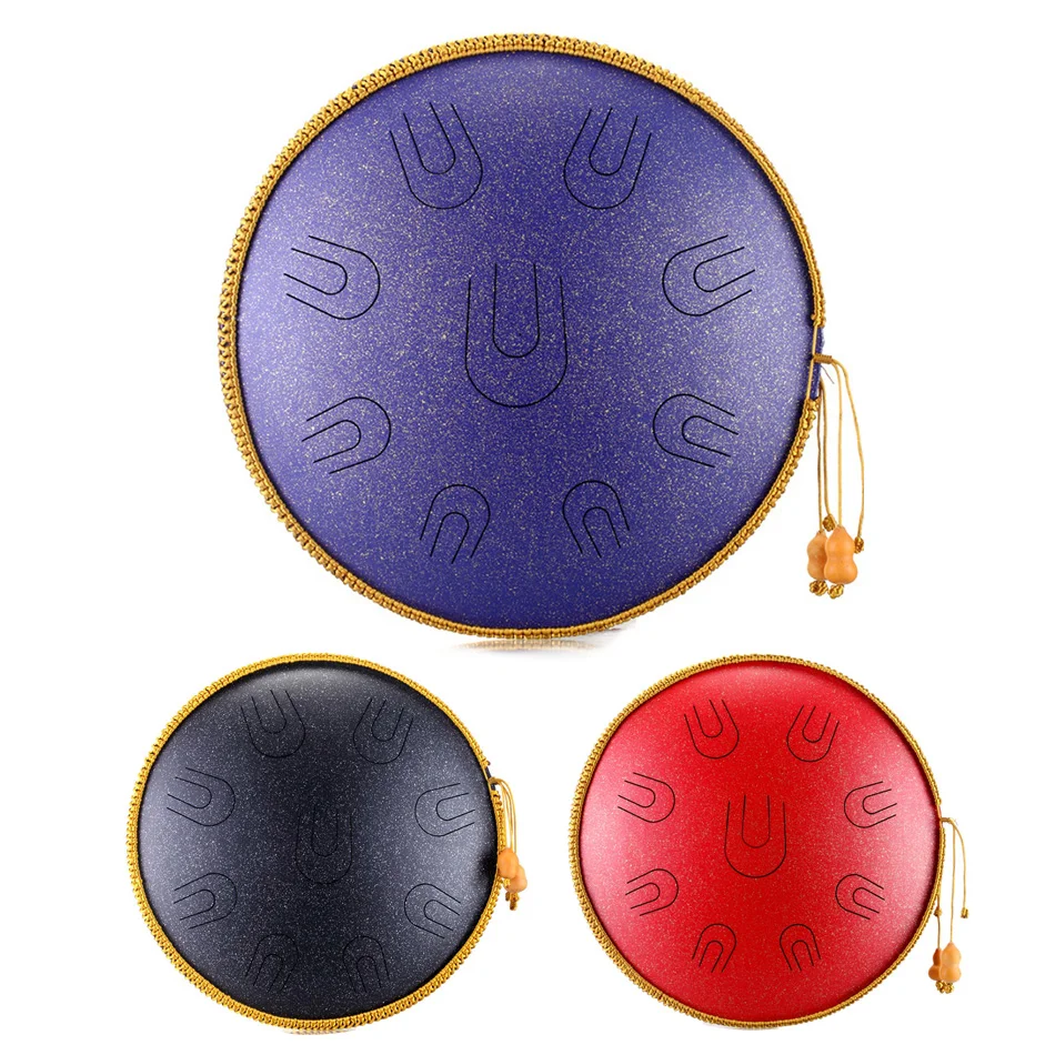 Новый стальной барабан для языка 14 дюймов 9 тонов D маленький ручной