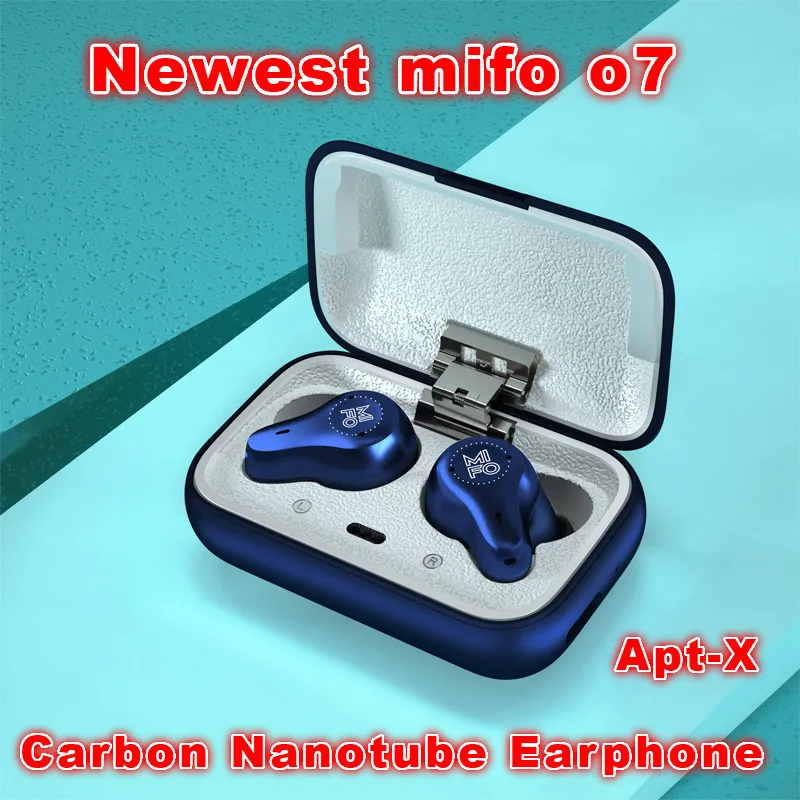 mifo o7 carbono dinamico duplo equilibrado fones de ouvido bluetooth verdadeiro sem