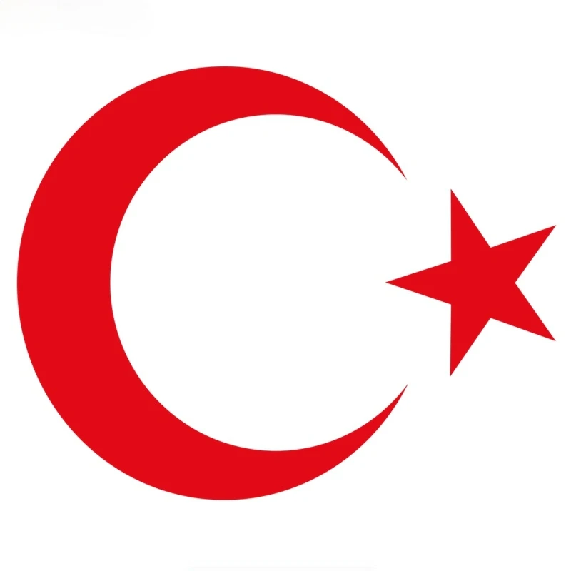 

Creative Car Sticker National Emblem of Turkey Moon & Star Turkish Flag Auto Sticker Waterproof Decal Vinyl Material Decoration