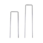 50 шт. 1520 см сад колышек серебристого металла U-Форма сад Скоба для центра сада и ногтей Фильм колышки Садоводство фиксации пленка колышек