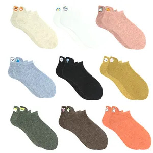 Носки женские, хлопковые, ручной работы, с вышивкой