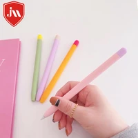colorful silicone stylus cover pen case color matching stylus protective case anti fall non slip pen coverfor apple pencil 2nd