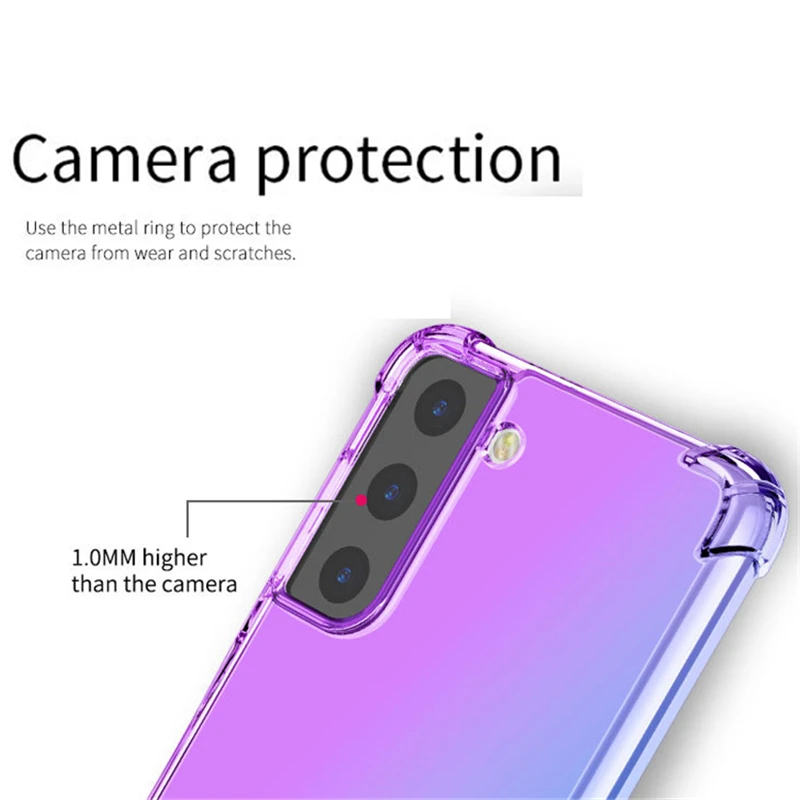 gradient color rainbow shockproof case for samsung galaxy m21s m31 prime m02s m62 m02 m12 m51 m31s m01 core m51 m21 m80s free global shipping