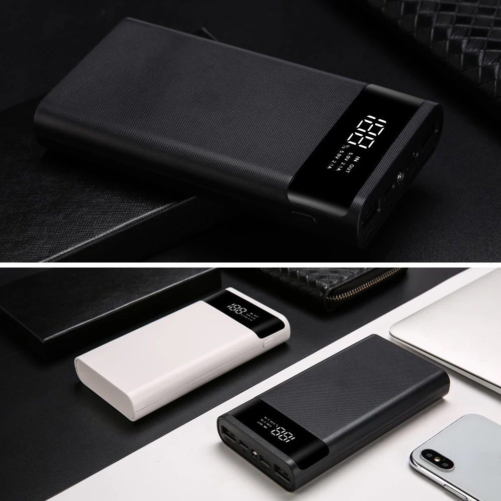 Kebidumei podwójny USB Micro rodzaj USB C obudowa Power banku 5V DIY 4/6*18650 przypadku ładowania baterii schowek bez baterii 4 Kebidumei podwójny USB Micro rodzaj USB C obudowa Power banku 5V DIY 4/6*18650 przypadku ładowania baterii schowek bez baterii 4