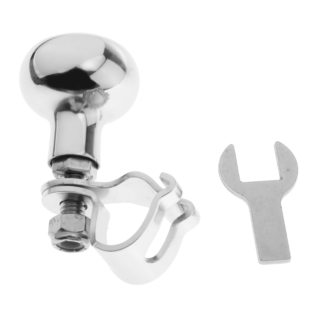 

Stainless Steel Marine Sport Steering Wheel Knob Control Handle Boot Accs