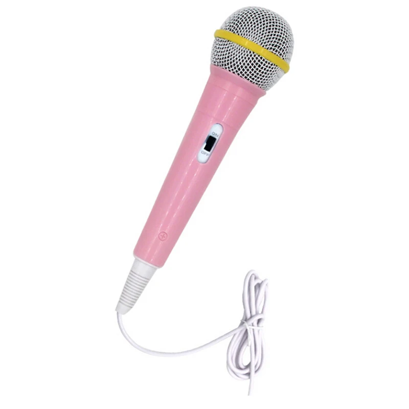 Детские проводной микрофон музыкальный инструмент пение MIC детская смешная