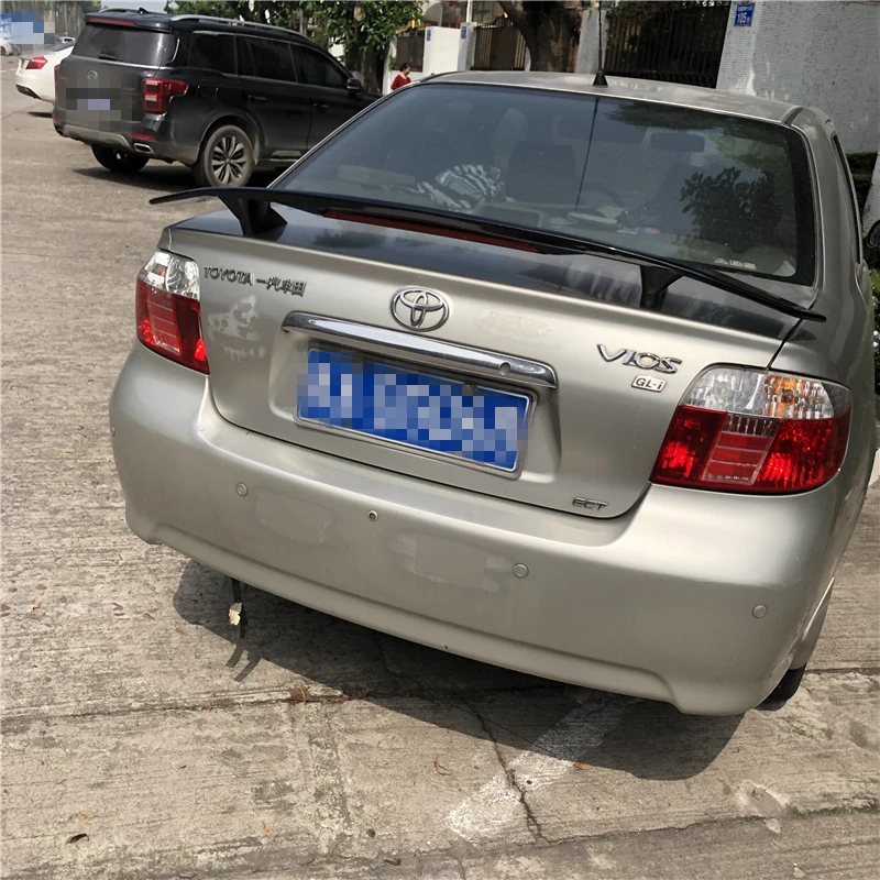 For Toyota Yaris Spoiler 2003-2018 VIOS spoiler TF High Quality ABS Material Car Rear Wing Primer Color | Автомобили и мотоциклы
