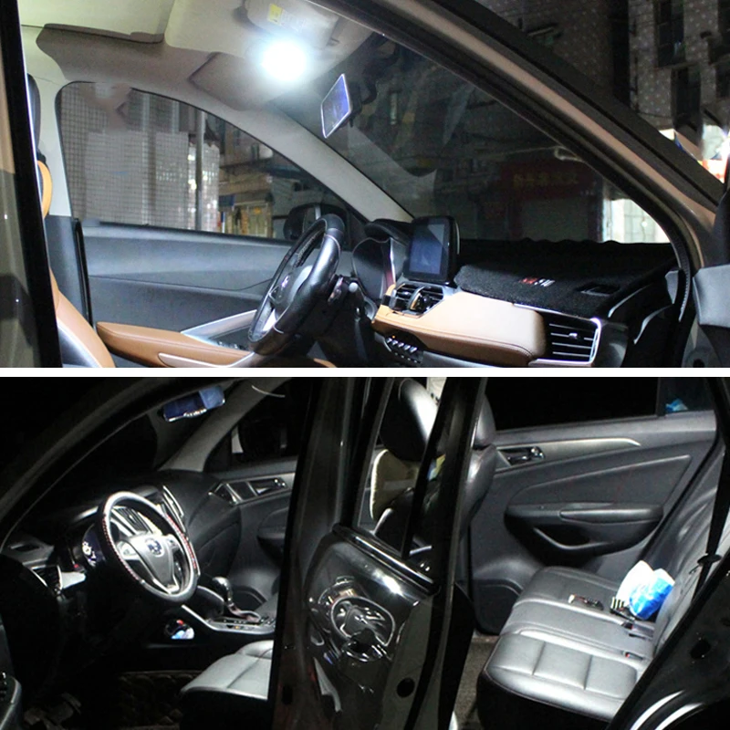 Светильник для салона автомобиля 2 шт. C5W фестон зеркальный купол лампа чтения