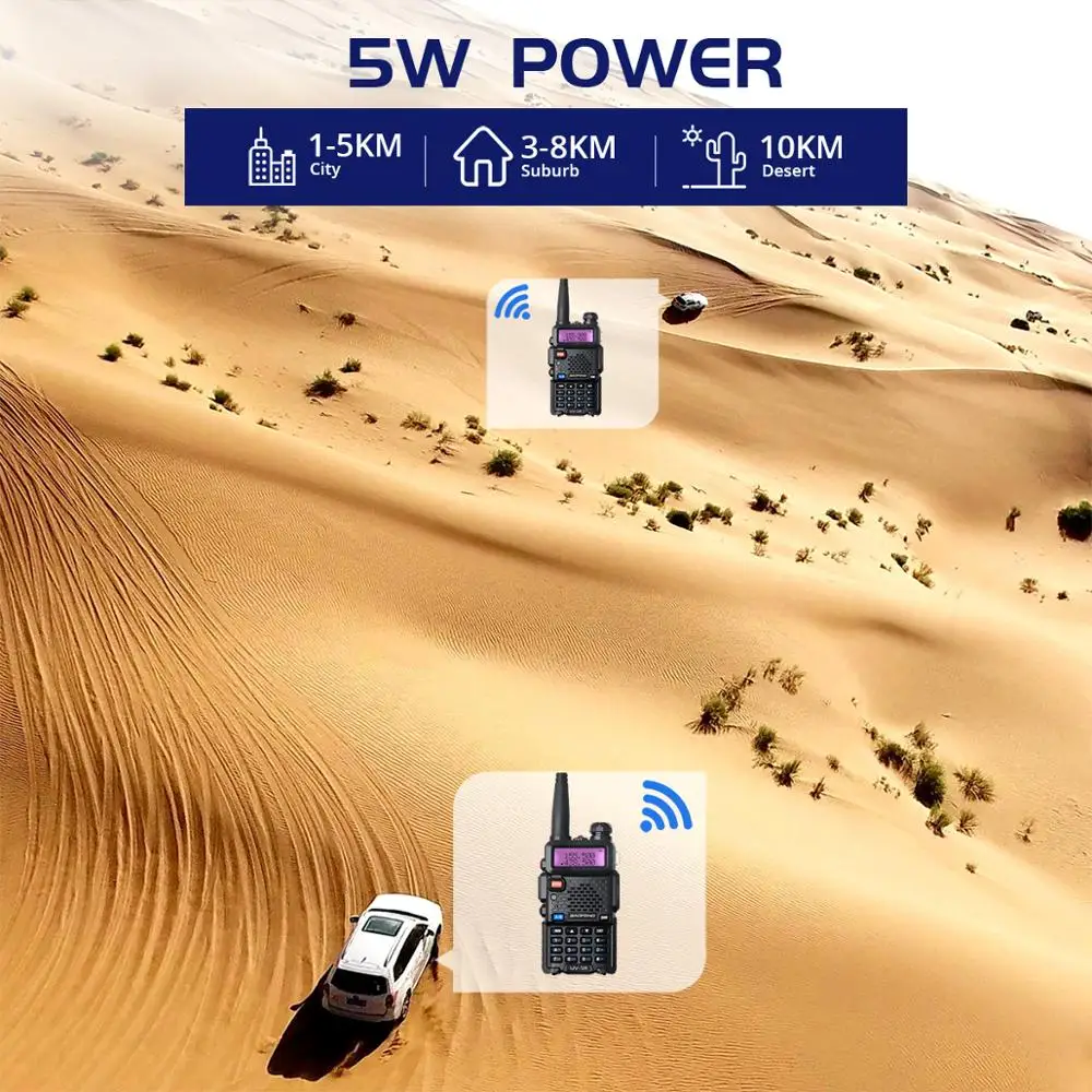 8 шт. портативная рация Baofeng UV-5R CB радиостанция дропшиппинг UV 5R трансивер 5 Вт VHF UHF