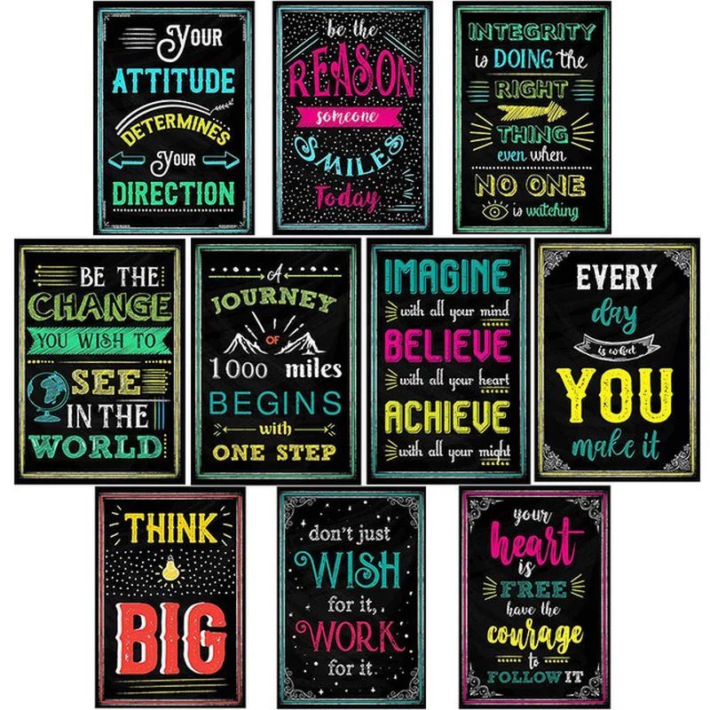 2019 горячая Распродажа вдохновляющий постер на английском языке с буквами